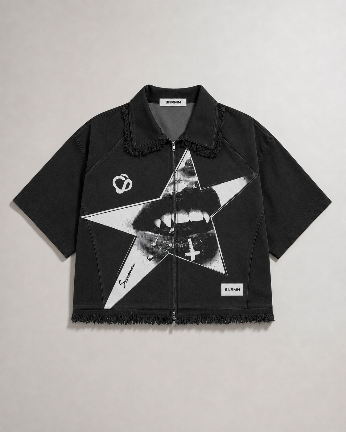SNRMN – Fallen Star Zip Shirt — image 1